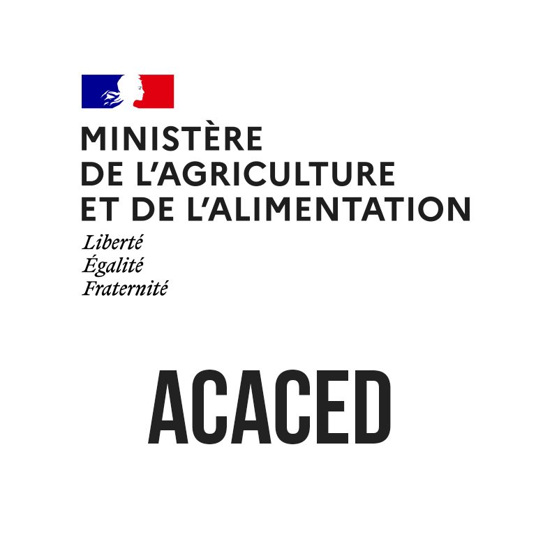 Logo du ministère de l’Agriculture avec mention ACACED